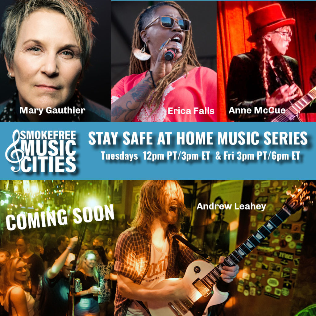 Stay safe at home music series upcoming artists